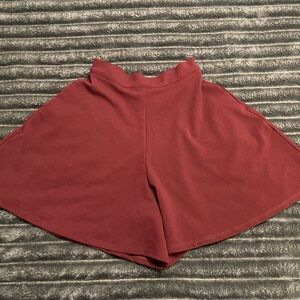 Vixen by Micheline Pitt LaFemme en noir oxblood tap Shorts